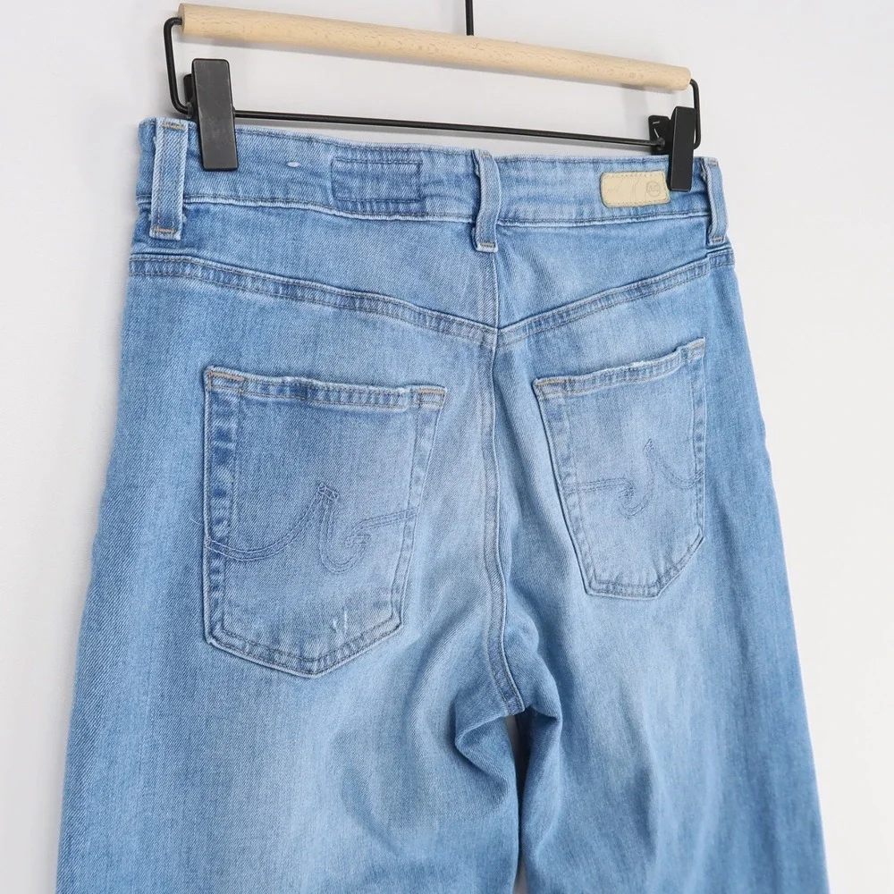 AG Adriano Goldschmied Light Blue Flare Jeans - Picture 4 of 13